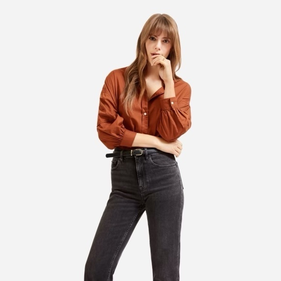 Everlane High Waist Straight Jeans Black - Picture 4 of 15
